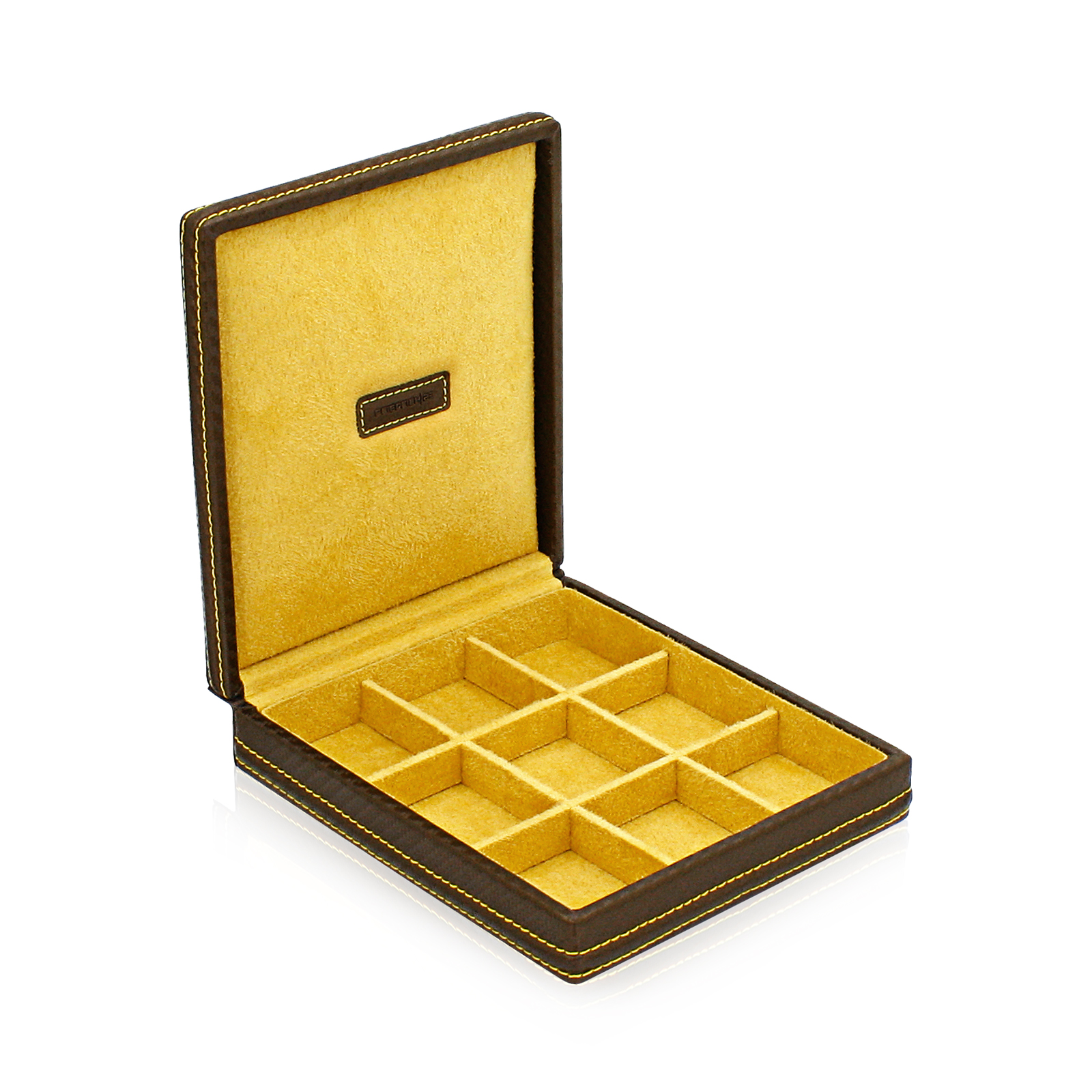 Manschetten- und Ringbox Carbon - Braun